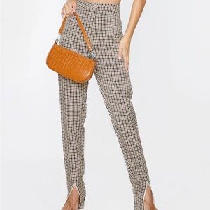 PrettyLittleThing Checkered Skinny Pants